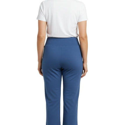 Women's Pull-on Cotton Stretch Bootcut Flare Leggings with a Crossover waistband