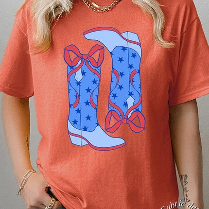 American Cowgirl Boots Graphic Plus Tee