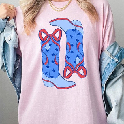 American Cowgirl Boots Graphic Plus Tee