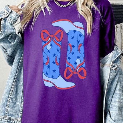 American Cowgirl Boots Graphic Plus Tee