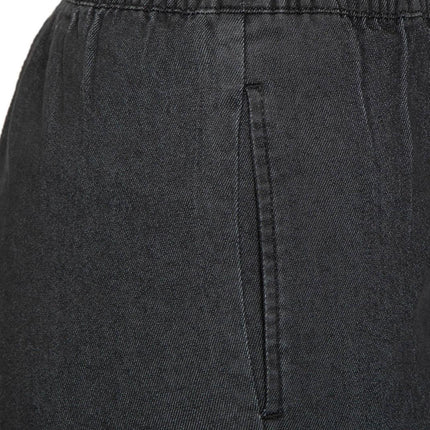 Women's Easy Pull on Bermuda Shorts in Denim and Twill