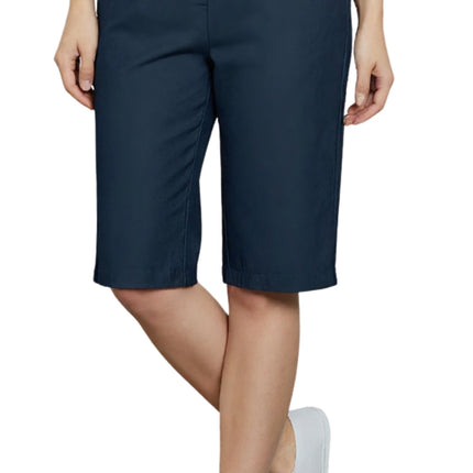 Women's Easy Pull on Bermuda Shorts in Denim and Twill