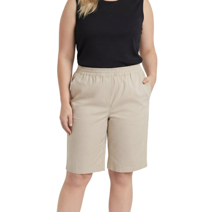 Women's Easy Pull on Bermuda Shorts in Denim and Twill