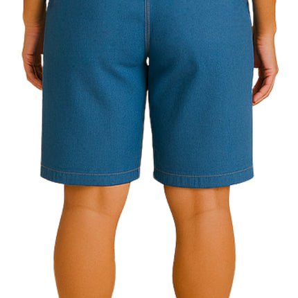 Women's Easy Pull on Bermuda Shorts in Denim and Twill