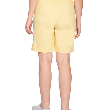 Women's Pull On Denim & Twill Shorts with stretch waist - No zipper or buttons