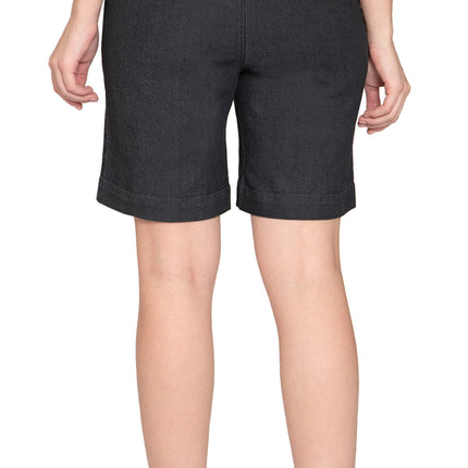 Women's Pull On Denim & Twill Shorts with stretch waist - No zipper or buttons