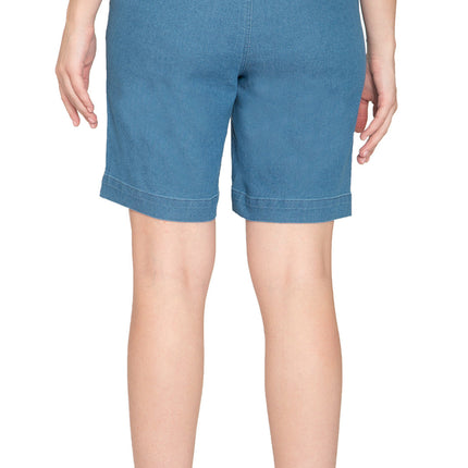 Women's Pull On Denim & Twill Shorts with stretch waist - No zipper or buttons