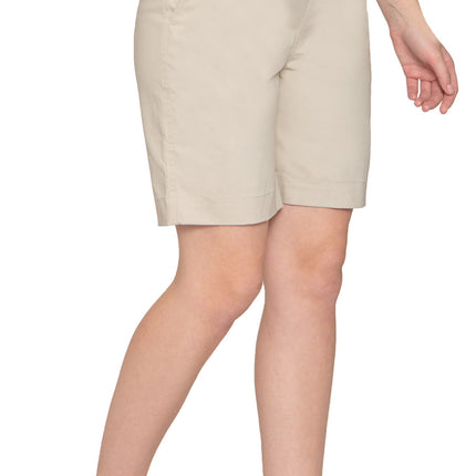 Women's Pull On Denim & Twill Shorts with stretch waist - No zipper or buttons