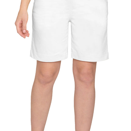Women's Pull On Denim & Twill Shorts with stretch waist - No zipper or buttons