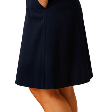 Women's Pull on Skort in Twill with Elastic Waist and Front Pockets
