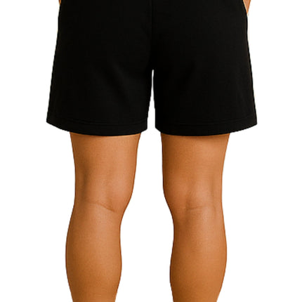 Women's Interlock Knit cotton Shorts with Elastic Waist and Adjustable Drawstring