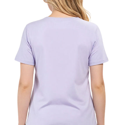Women's Relaxed Fit Short-Sleeve Crew neck knit Tee Shirt
