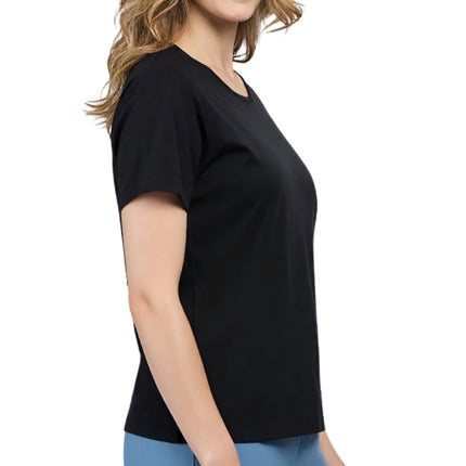 Women's Relaxed Fit Short-Sleeve Crew neck knit Tee Shirt