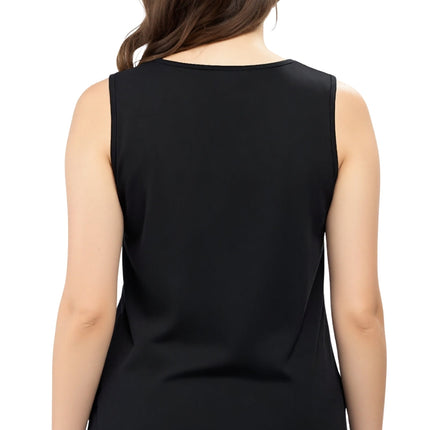 Women's Classic Relaxed Fit Cotton blend Sleeveless Tank Top