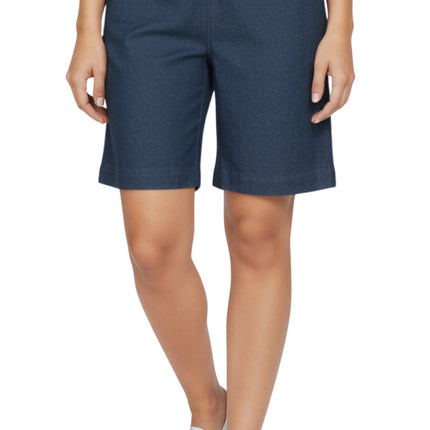 Women's Pull On Denim & Twill Shorts with stretch waist - No zipper or buttons