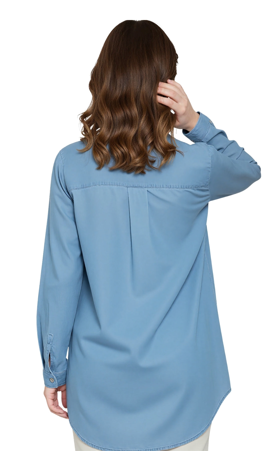 Women's Long Sleeve Denim Tunic Top - An All Season Wear