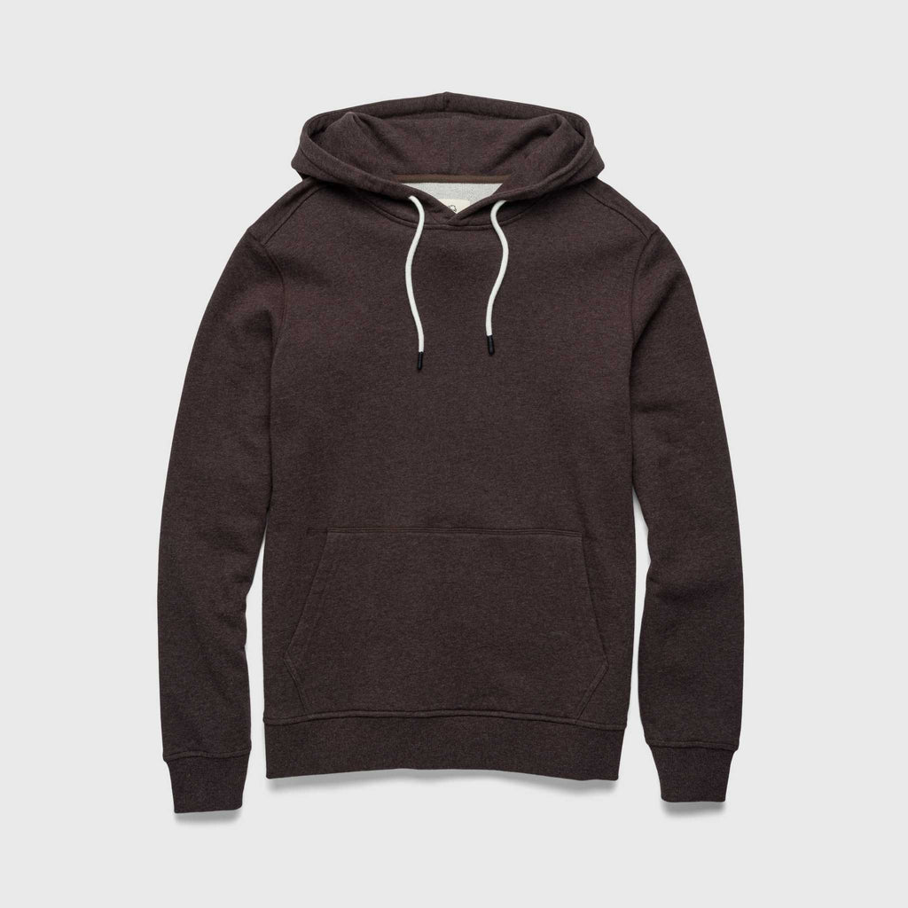 Marine French Terry Hoodie - Brown Heather