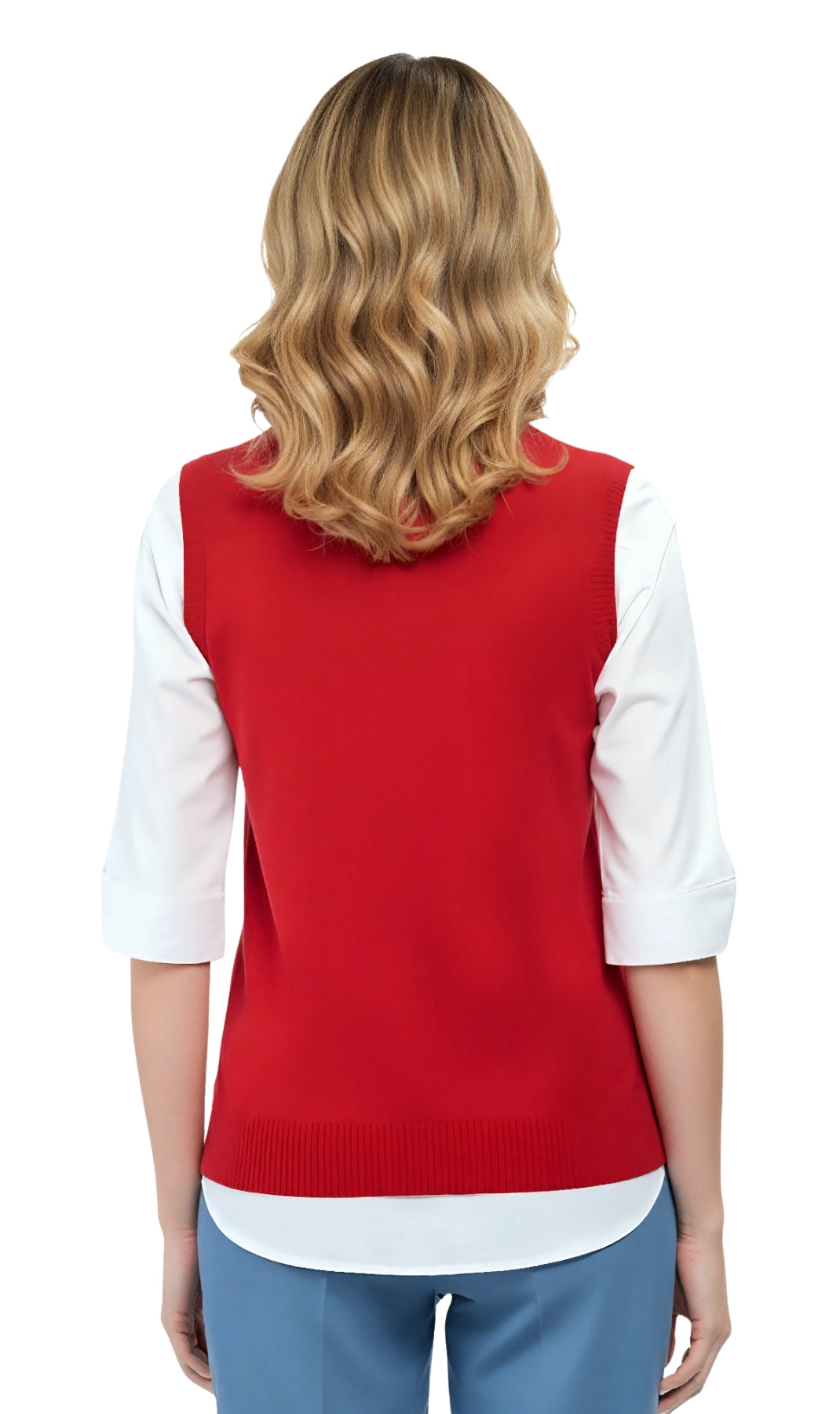 Womens Button Front Cable Knit Cardigan Sweater Vest