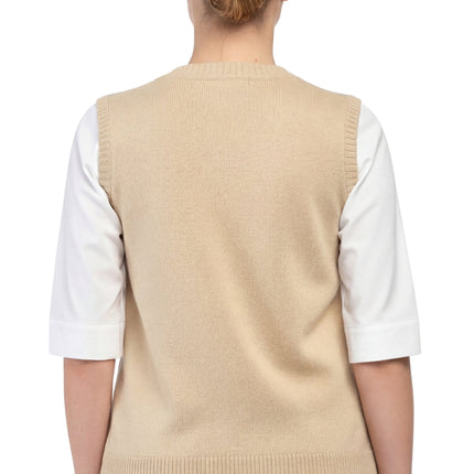 Womens Button Front Cable Knit Cardigan Sweater Vest