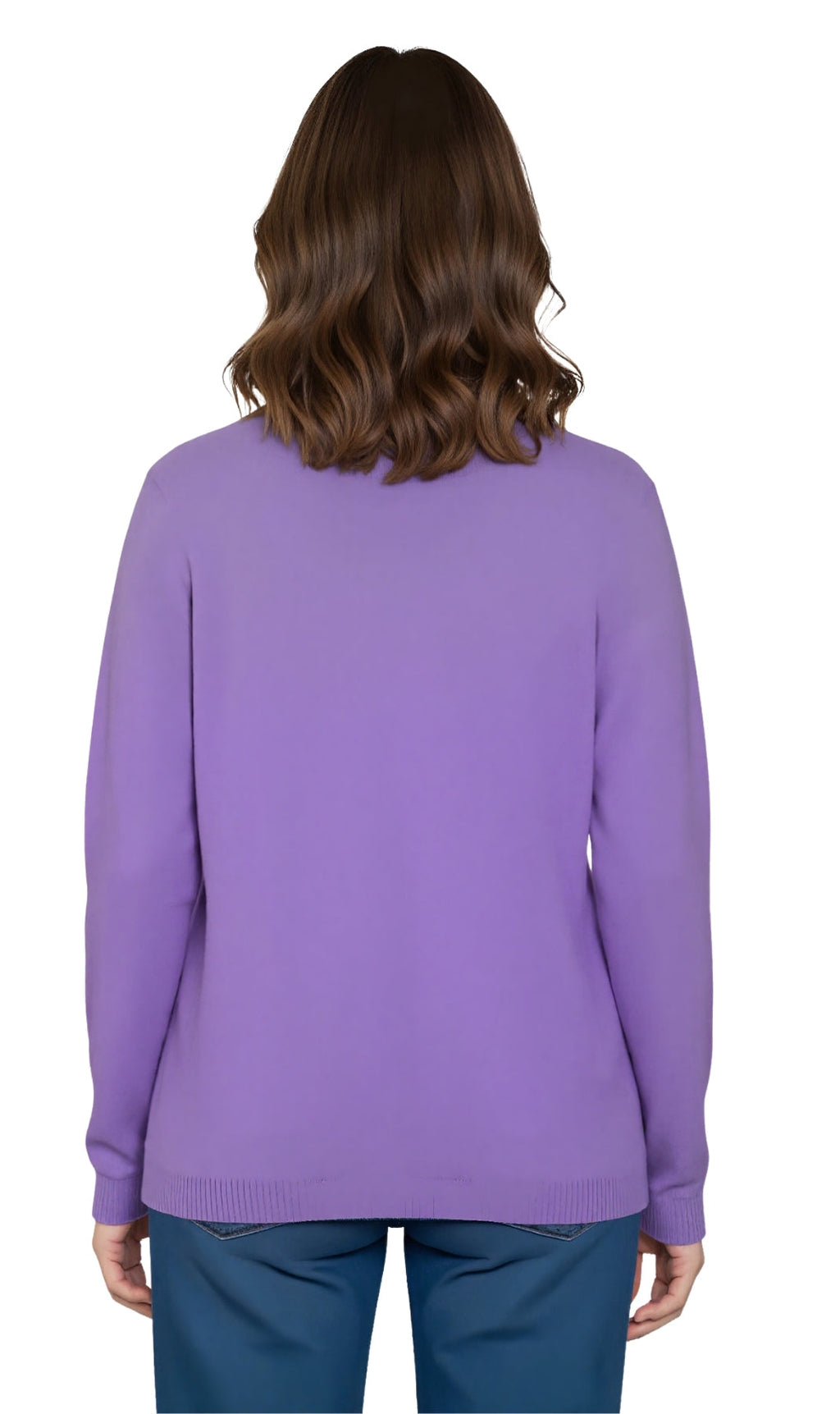 Women's Faux Pearl Cardigan in Cashmere-like Soft Knit