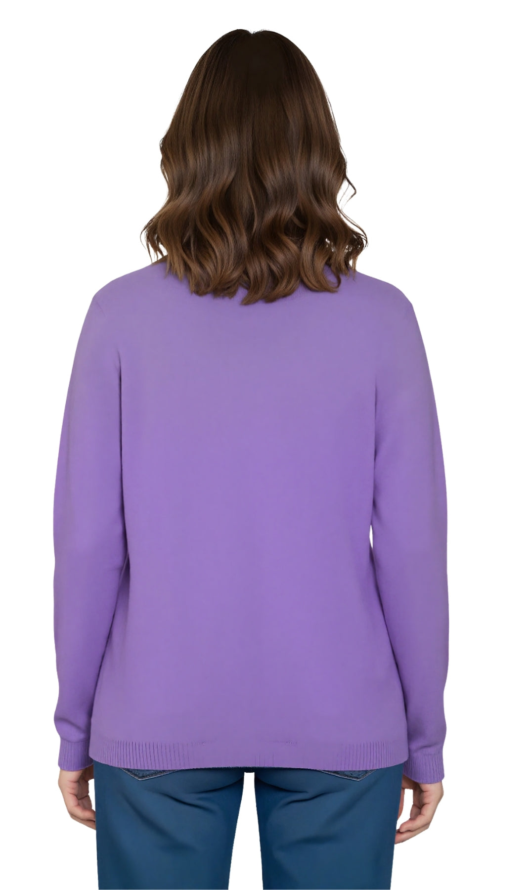 Women's Faux Pearl Cardigan in Cashmere-like Soft Knit