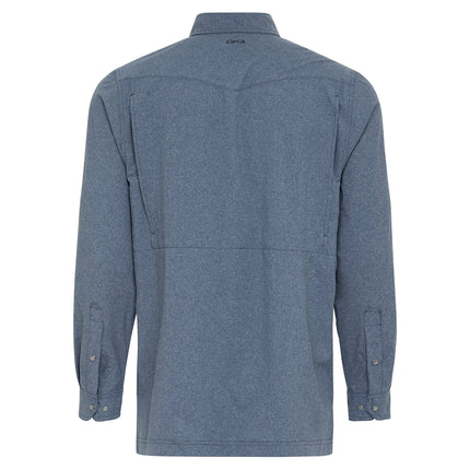 Deep Water Pearl Snap Shirt | Long Sleeve