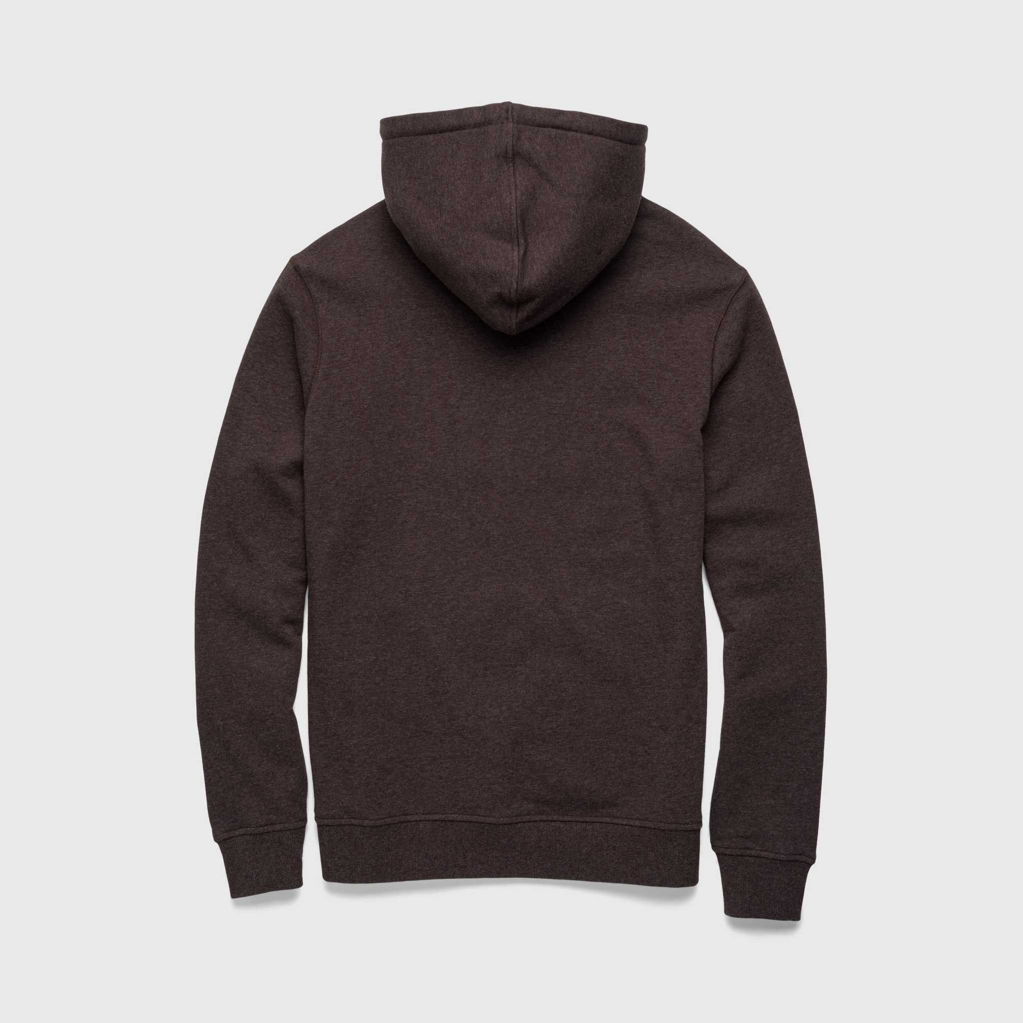 Marine French Terry Hoodie - Brown Heather