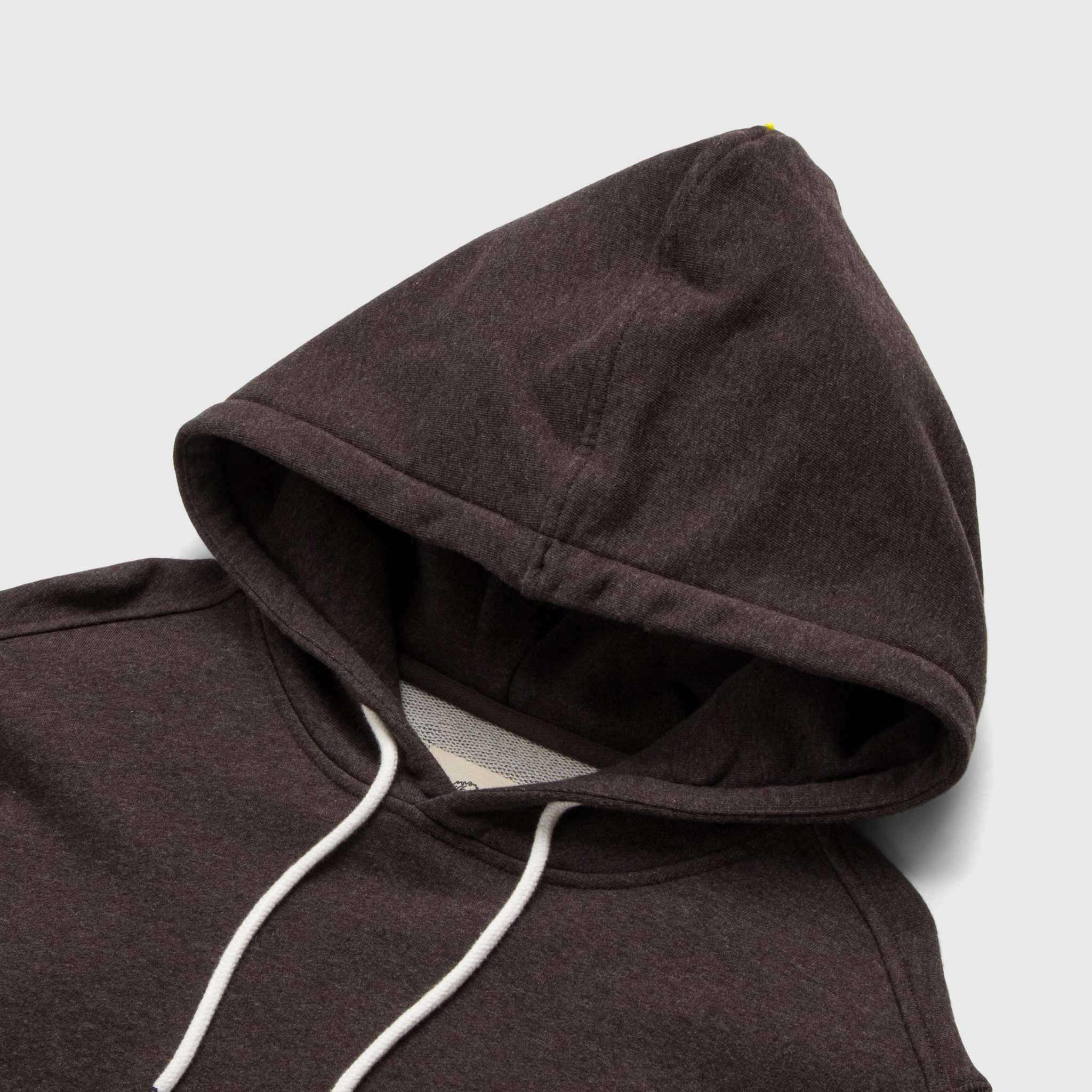 Marine French Terry Hoodie - Brown Heather
