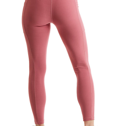 Turtle Bay New York Women's 7/8 Legging in Strong Compressed Double Knit Polyester Blend Fabric with side phone Pockets