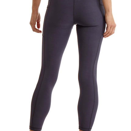 Turtle Bay New York Women's 7/8 Legging in Strong Compressed Double Knit Polyester Blend Fabric with side phone Pockets