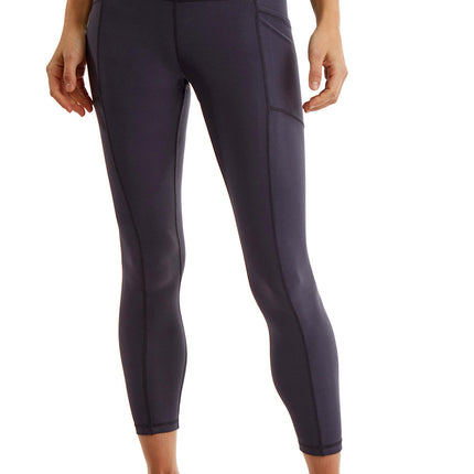 Turtle Bay New York Women's 7/8 Legging in Strong Compressed Double Knit Polyester Blend Fabric with side phone Pockets