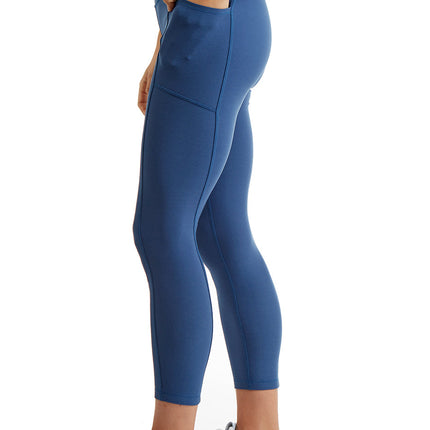 Turtle Bay New York Women's 7/8 Legging in Strong Compressed Double Knit Polyester Blend Fabric with side phone Pockets