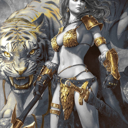 RED SONJA DEATH AND THE DEVIL #1 - TIAGO DA SILVA COVER B +COA LTD 200 NM+