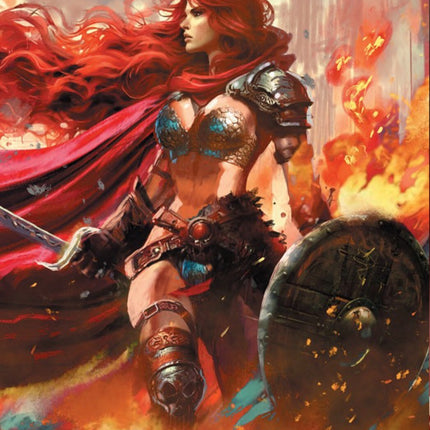 RED SONJA NOIR #1 - RUDY AO VIRGIN VARIANT WRAPAROUND COVER A HEROESCON EXCLUSIV