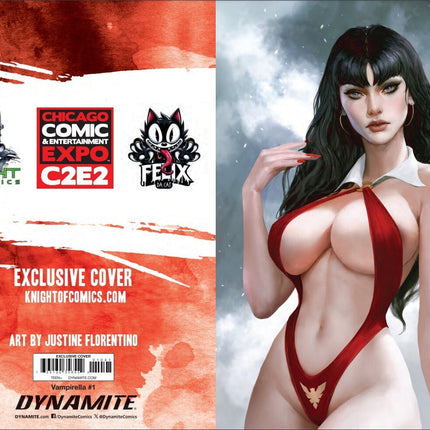 VAMPIRELLA #1 - JUSTINE FLORENTINO VIRGIN VARIANT COVER A KNIGHT OF COMICS C2E2