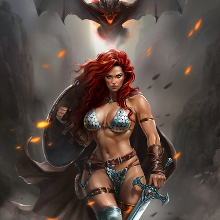 RED SONJA #12 - KATYA SINYUKHINA COVER A SDCC 2024 EXCLUSIVE +COA LTD 400 NM+