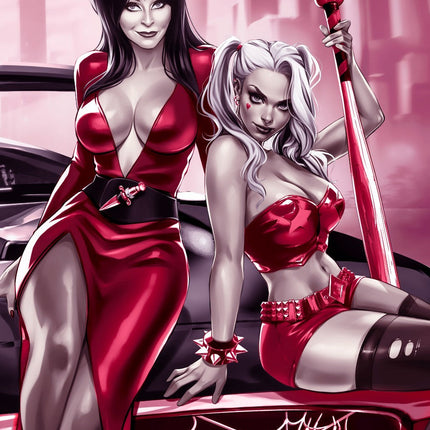 HARLEY QUINN X ELVIRA #1 - KATYA SINYUKHINA COVER C WRAPAROUND NYCC 2025