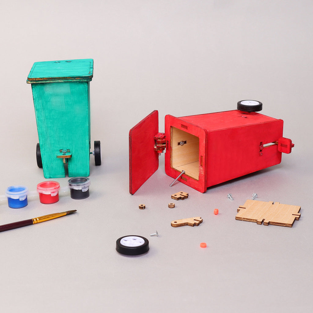 Build & Paint Mini Trash Cans (Set of 2) – Fun Desk Décor & Craft Project