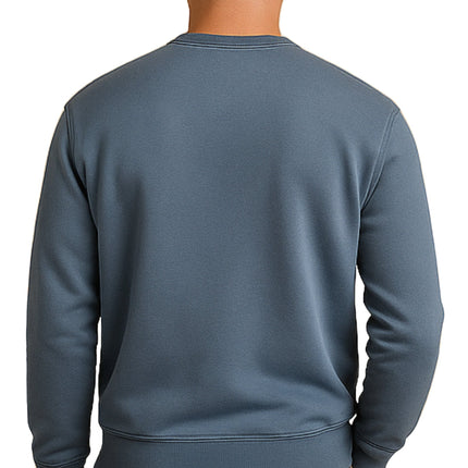 Mens 3-Pocket Fleece Sweatshirt with Raglan Seams, Chest Pocket and Tagless Neck