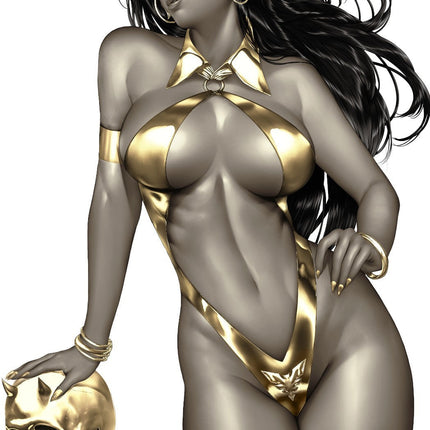 VAMPIRELLA ARMAGEDDON #1 - JOHN VASQUEZ WRAPAROUND COVER B GOLD SDCC 2025