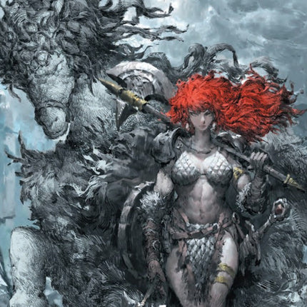 RED SONJA NOIR #1 - DONGHEE KIM VIRGIN VARIANT WRAPAROUND COVER A HEROESCON