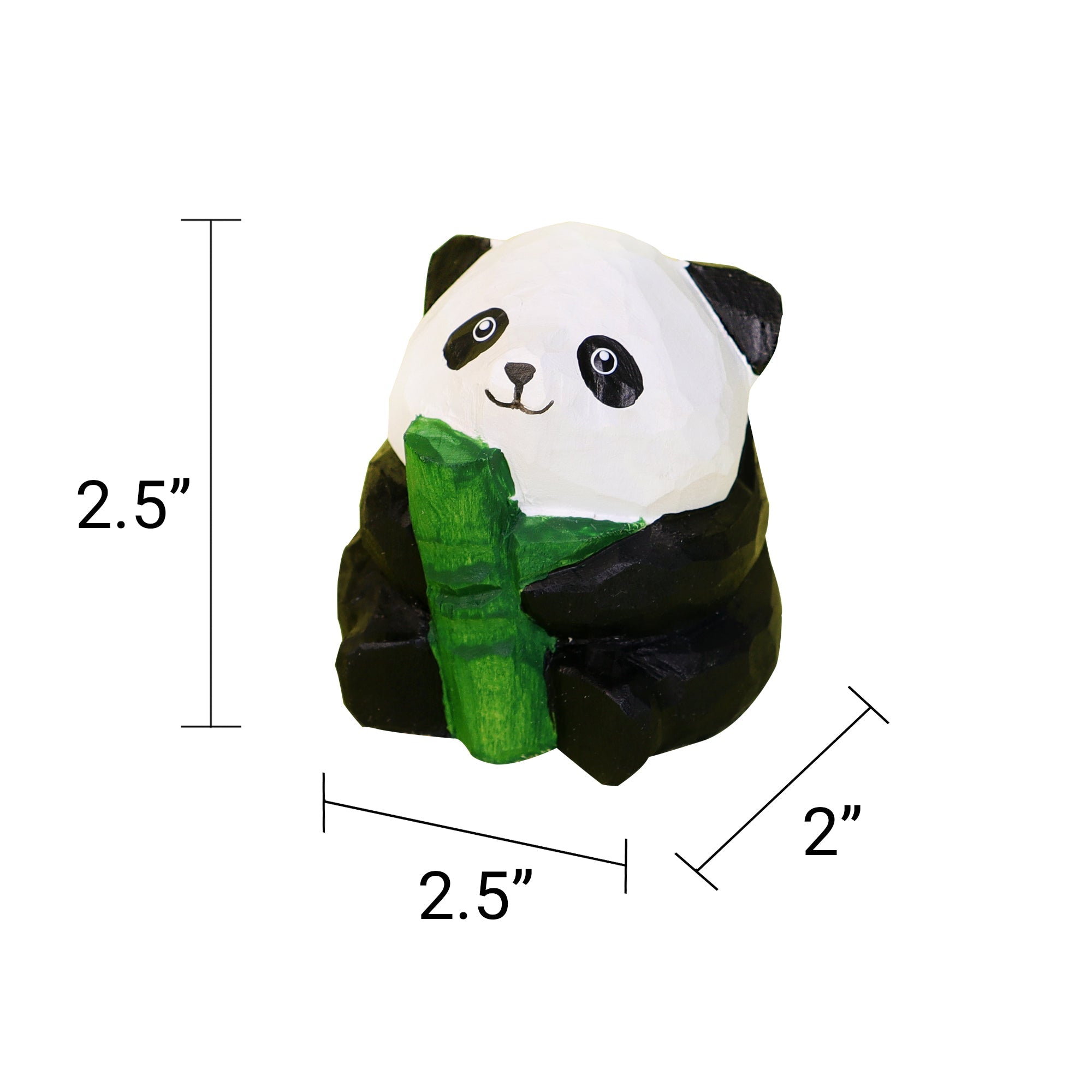 Paint Your Own Wooden Panda Kit – Hand-Carved DIY Painting Craft with Accessories, Cute Decor for Panda Lovers