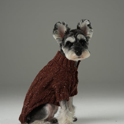 GLACIER PET SWEATER - BURGUNDY
