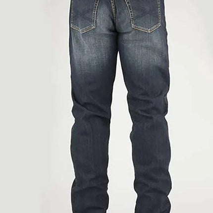 Stetson 1210 Straight Fit with X Pocket (Dark Wash) - Men's Jeans