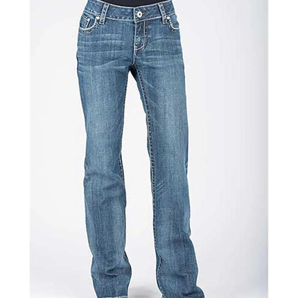 Stetson 214 Trouser Fit w/ Chevron Back Pocket - Women's Jeans