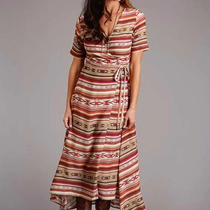 Stetson Sunset Serape Aztec Print - Women's Long Dress