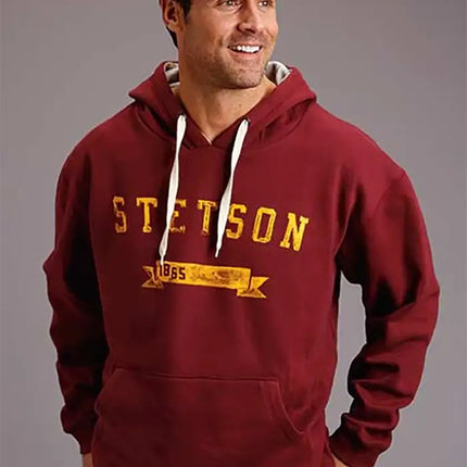Stetson 1865 Ribbon ( Maroon ) - Men's Hoodie Sweatshirt