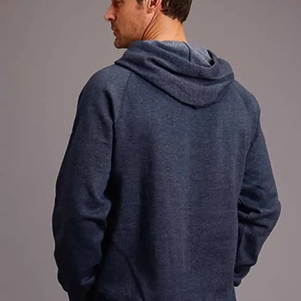 Stetson Eagle in Circular Shield (Navy) - Men's Hoodie Sweatshirt