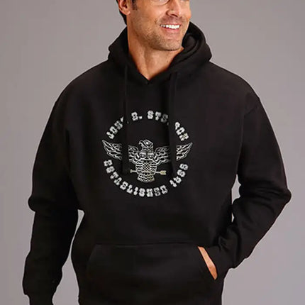 Stetson Aztec Eagle (Black) - Men's Hoodie Sweatshirt