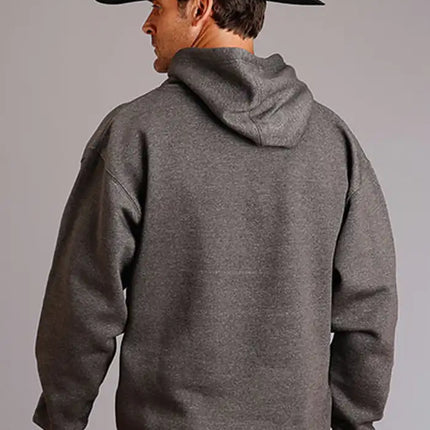 Stetson USA Distressed (Grey) - Men's Hoodie Sweatshirt